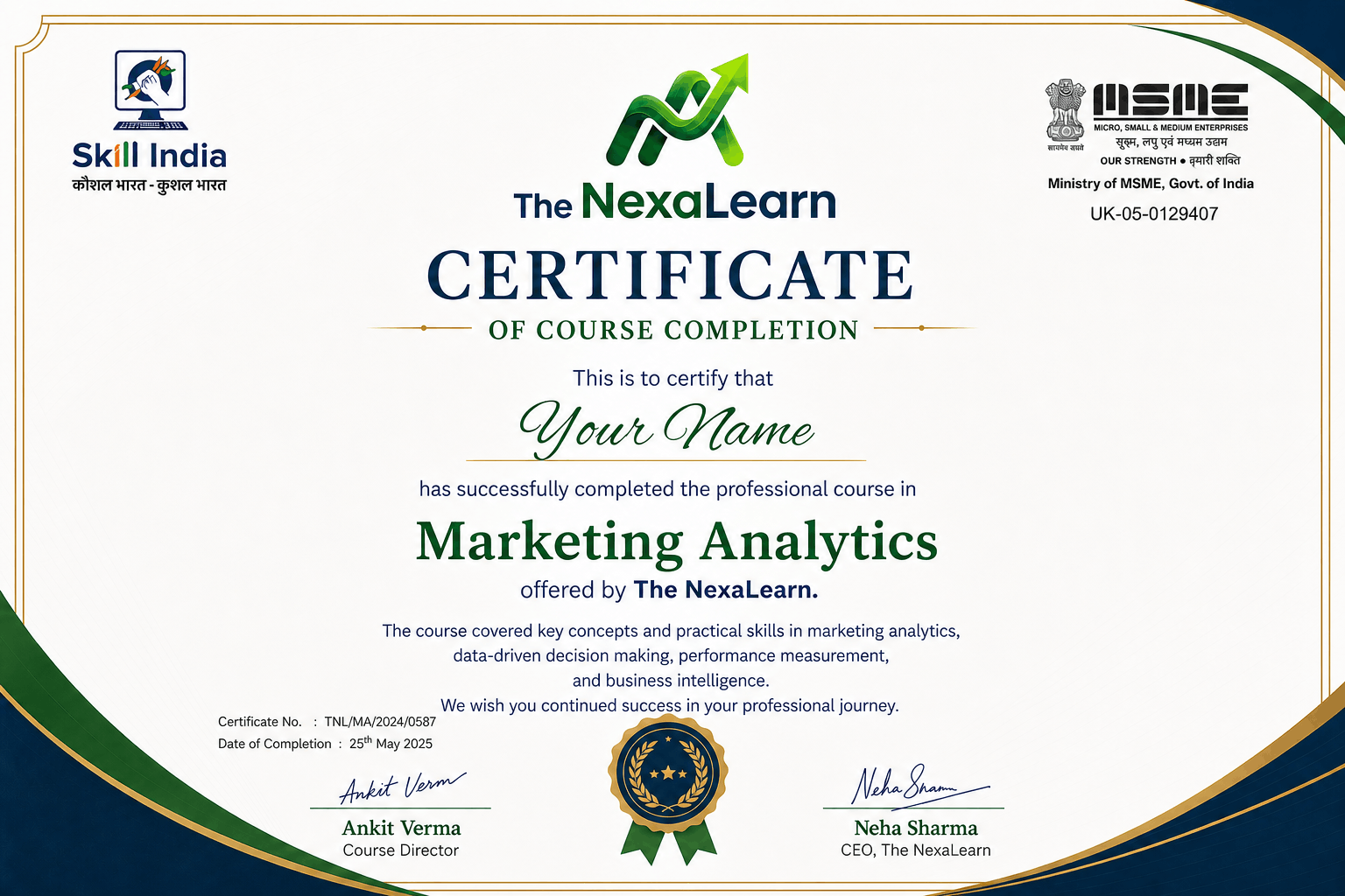 Course Completion